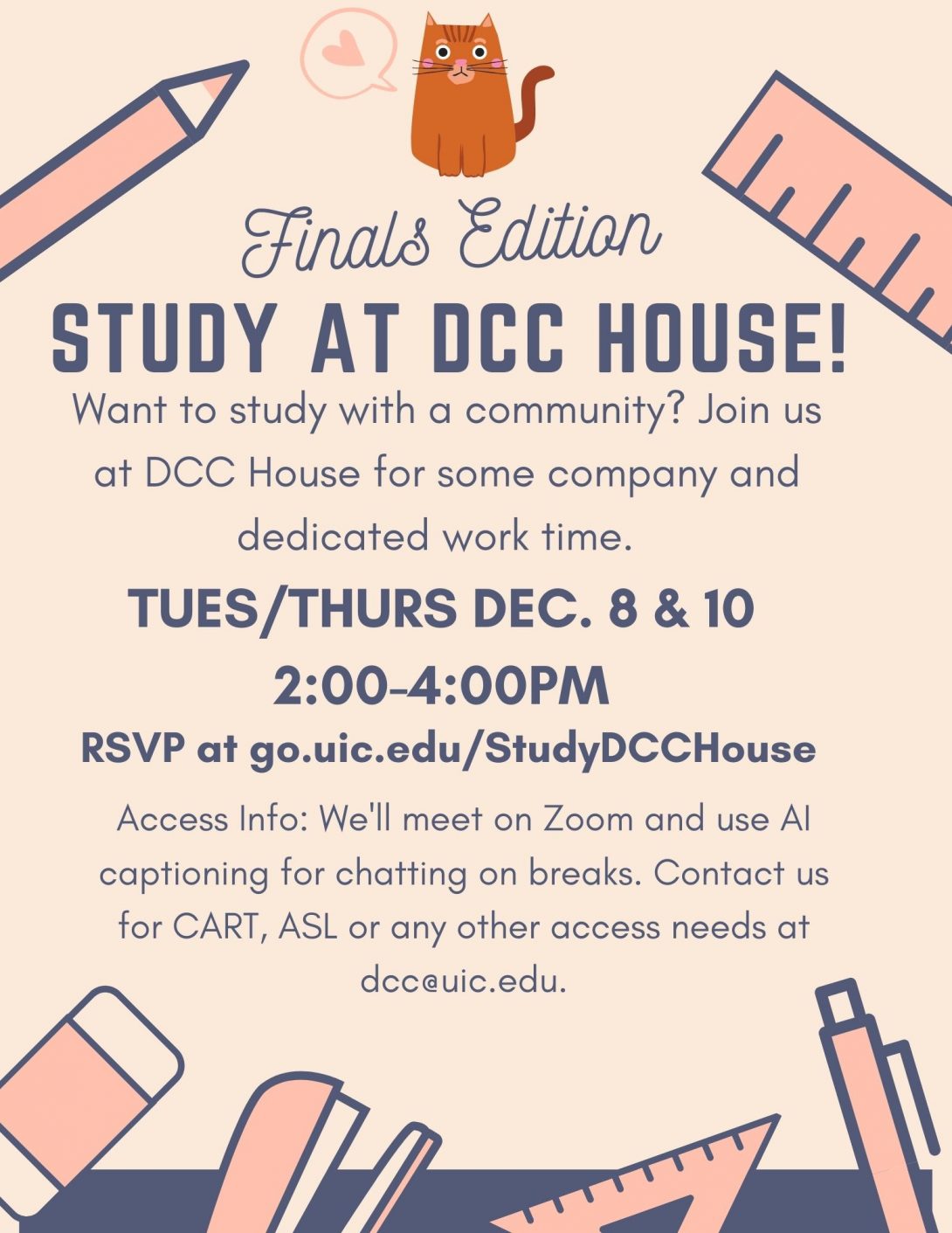 Study At DCC House Flyer