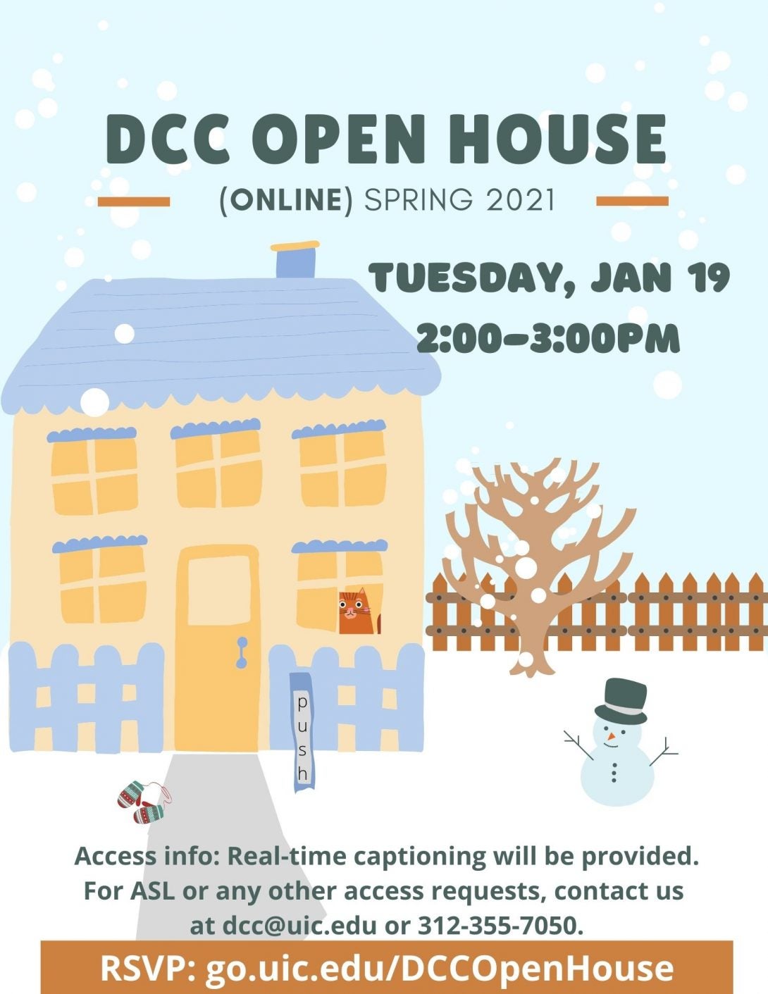 DCC Spring 2021 Open House Flyer