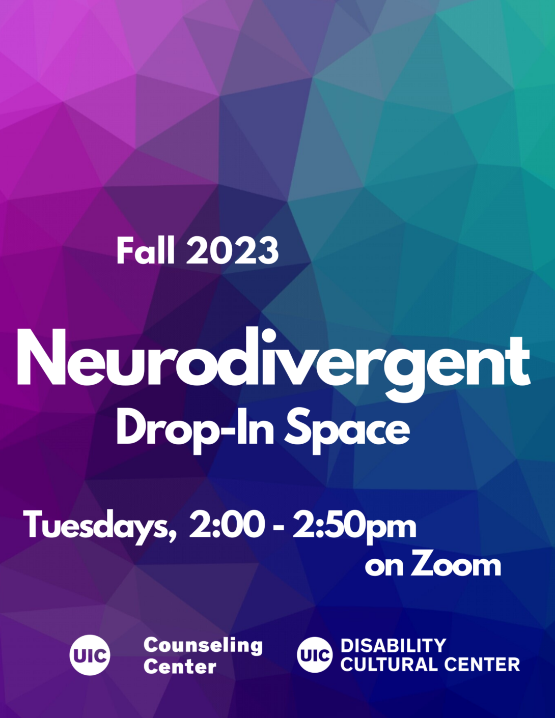 ND Drop-In Space with rainbow geometric gradient